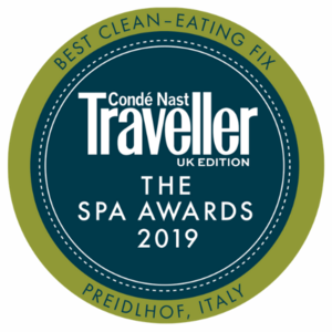 Conde Nast Traveller Spa Awards - Best Clean Eating Fix 2019