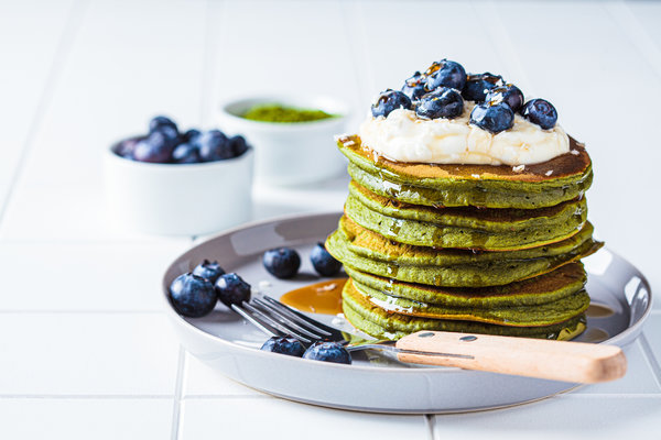 Green Power Matcha Pancakes Recipe
