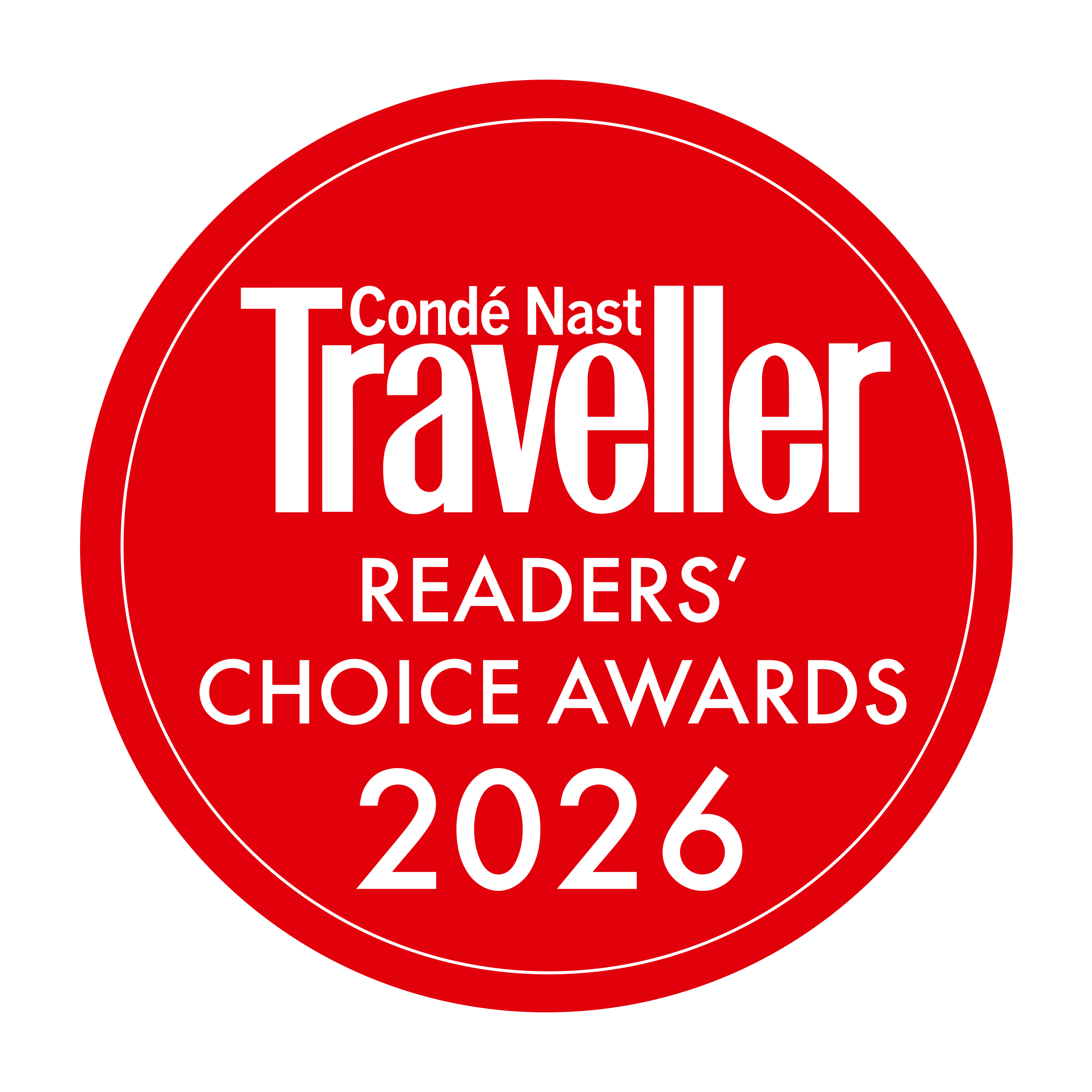 Condé Nast Traveller Award Badge