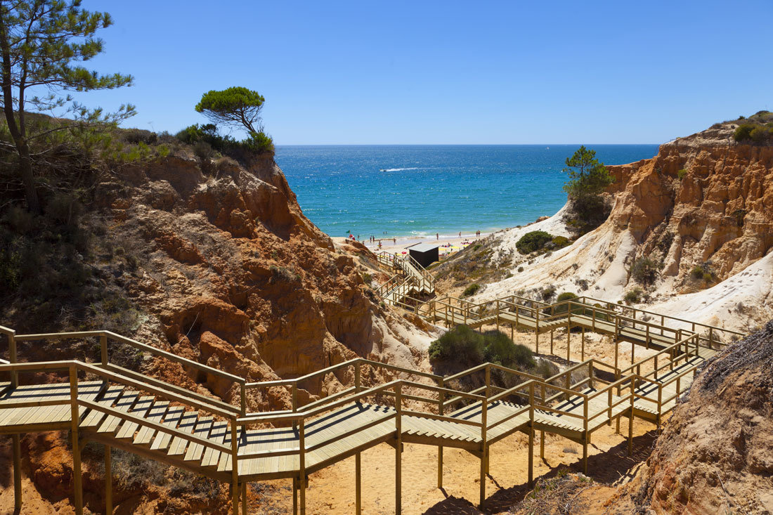 Beach area in front of the Epic Sana Algarve