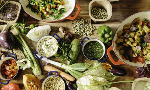 Ingredients in vegetarian diet