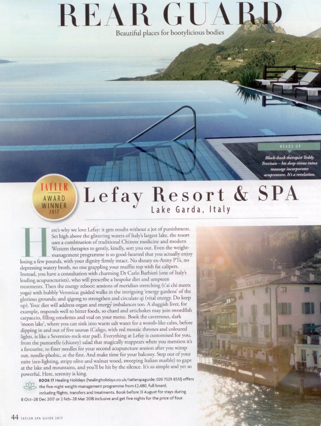 Le Fay resort & spa - tatler 2017 spa guide review