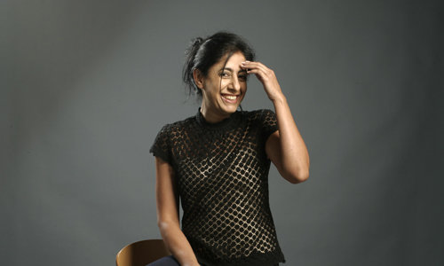 Women smiling  